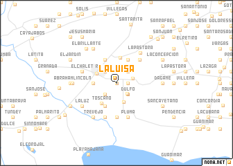 map of La Luisa