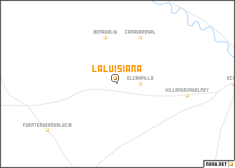 map of La Luisiana