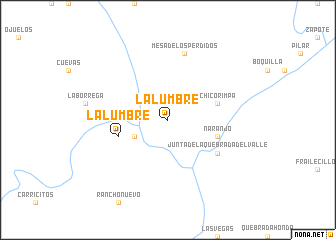 map of La Lumbre