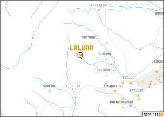 map of La Luna