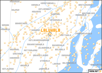 map of Lālūwāla