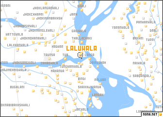 map of Lālūwāla