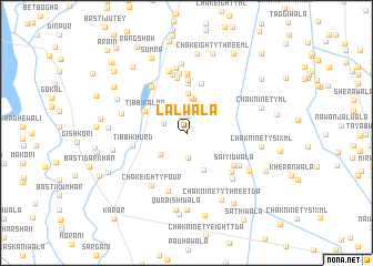 map of Lālwāla