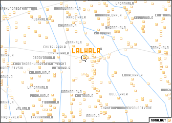 map of Lālwāla