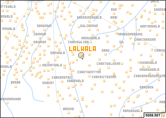 map of Lālwāla