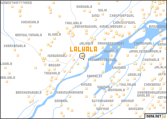 map of Lālwāla