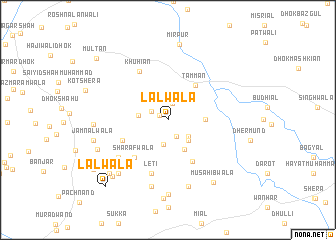 map of Lālwāla