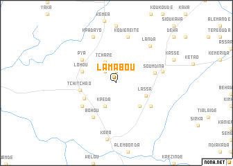 map of Lama Bou