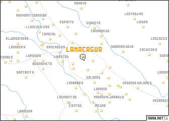 map of La Macagua