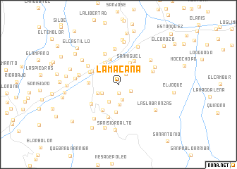 map of La Macana