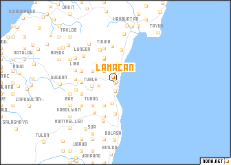 map of Lamacan