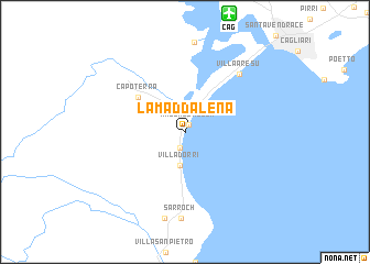 map of La Maddalena