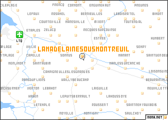 map of La Madelaine-sous-Montreuil