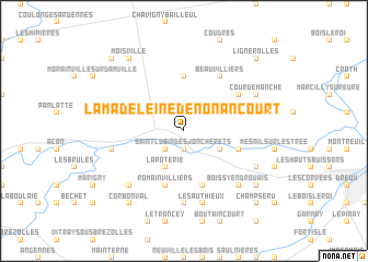 map of La Madeleine-de-Nonancourt