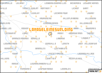map of La Madeleine-sur-Loing