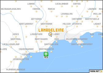 map of La Madeleine