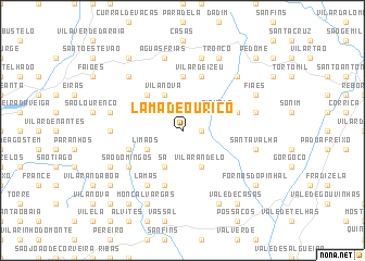 map of Lama de Ouriço