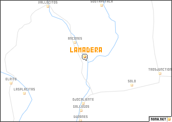 map of LaMadera