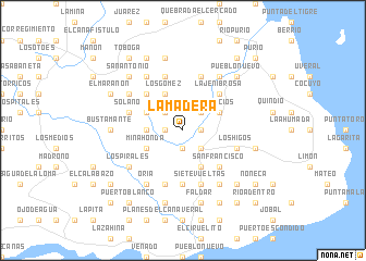 map of La Madera