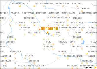 map of La Madière
