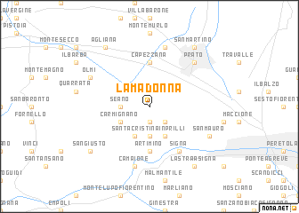 map of La Madonna