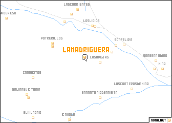 map of La Madriguera