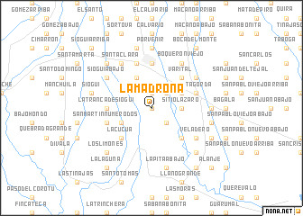 map of La Madroña