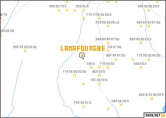 map of Lama Foungbé