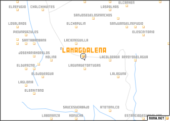 map of La Magdalena