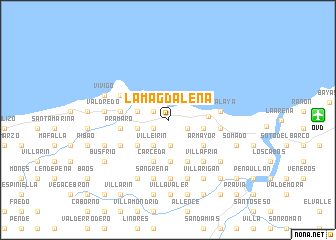 map of La Magdalena