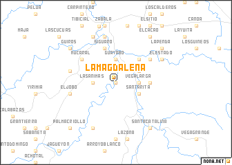 map of La Magdalena