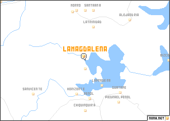 map of La Magdalena