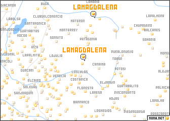 map of La Magdalena