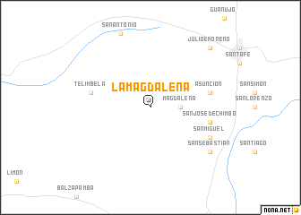 map of La Magdalena