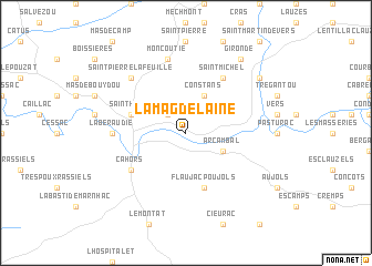 map of Lamagdelaine