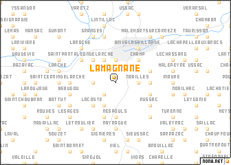 map of La Magnane