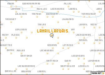 map of La Maillardais