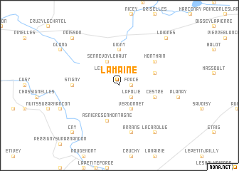 map of La Maine