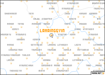 map of Lamainggyin