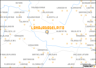 map of La Majada del Pito