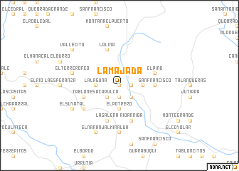 map of La Majada