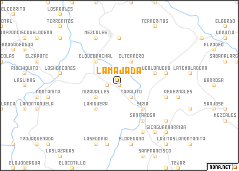 map of La Majada