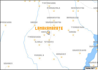 map of Lama Kamaraté