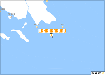 map of Lamakanauru