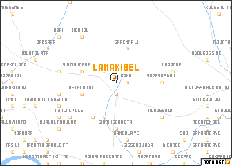 map of Lama Kibel