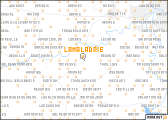 map of La Maladrie