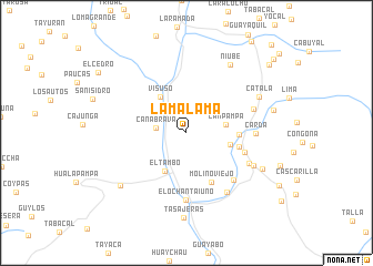 map of Lama Lama