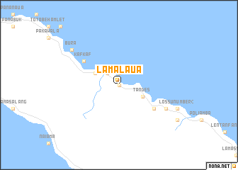 map of Lamalaua