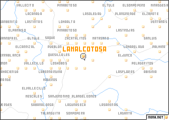 map of La Malcotosa