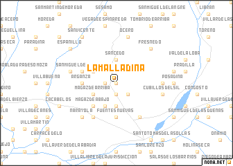 map of La Malladina